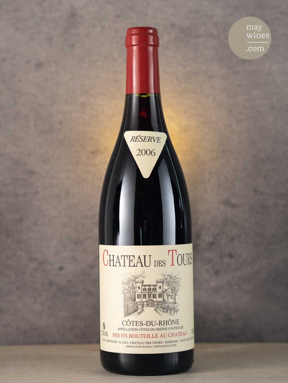 May Wines – Rotwein – 2006 Côtes du Rhône rouge - Château des Tours