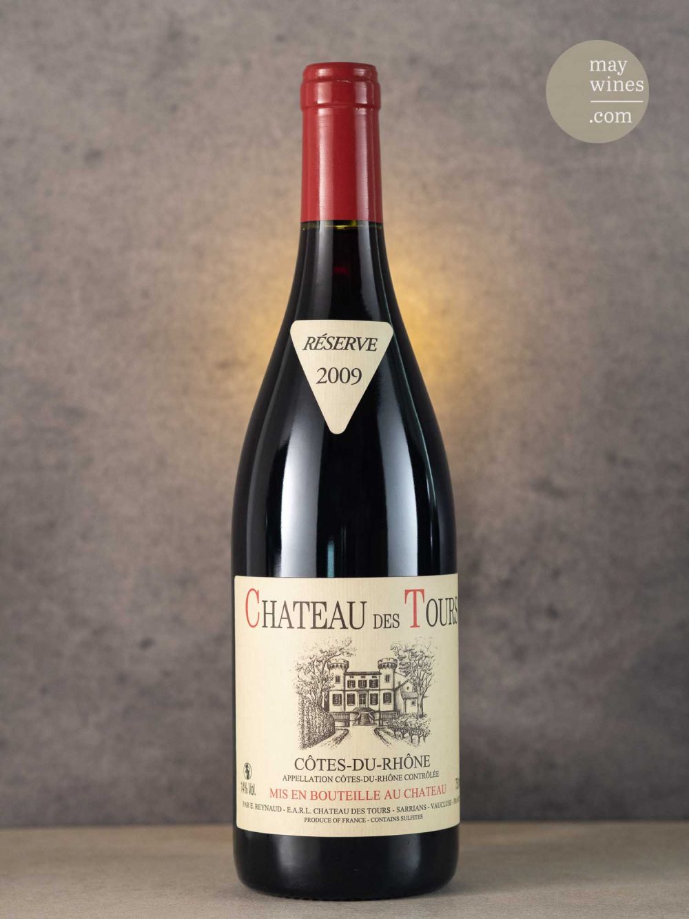 May Wines – Rotwein – 2009 Côtes du Rhône rouge - Château des Tours