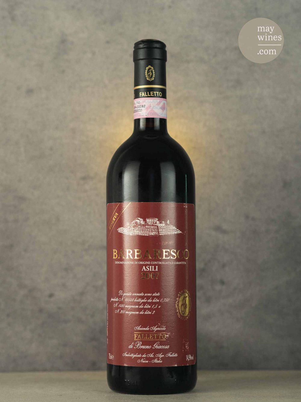 May Wines – Rotwein – 2007 Barbaresco Asili Riserva - Bruno Giacosa