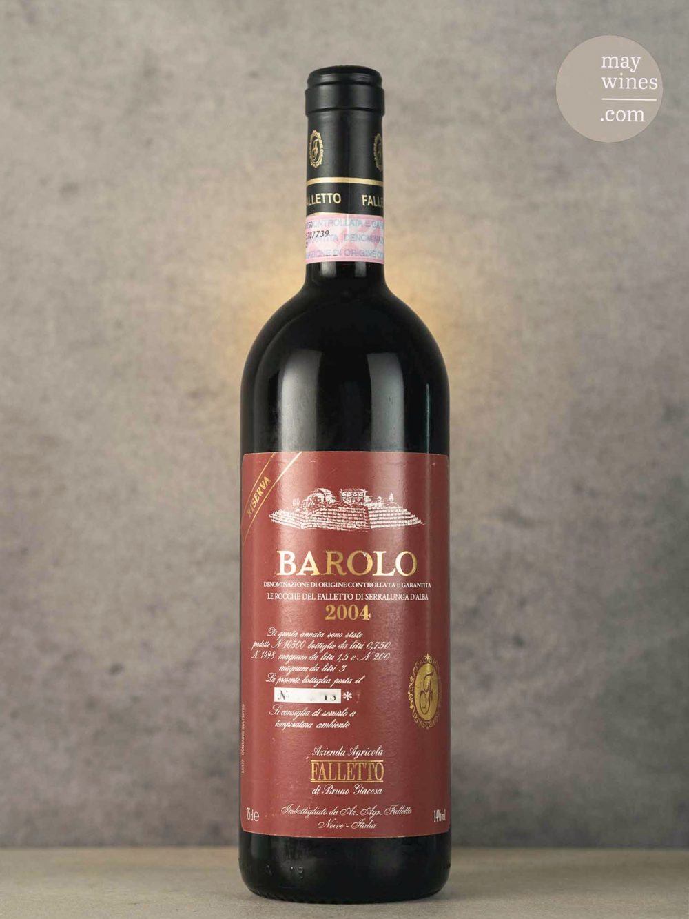 May Wines – Rotwein – 2004 Barolo Le Rocche del Falletto di Serralunga d’Alba Riserva - Bruno Giacosa