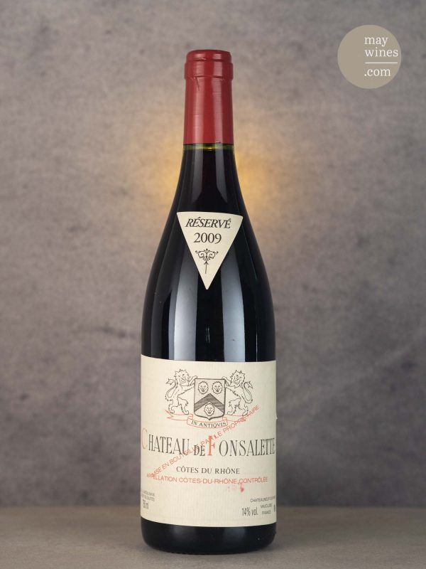 May Wines – Rotwein – 2009 Côtes du Rhône rouge - Château de Fonsalette