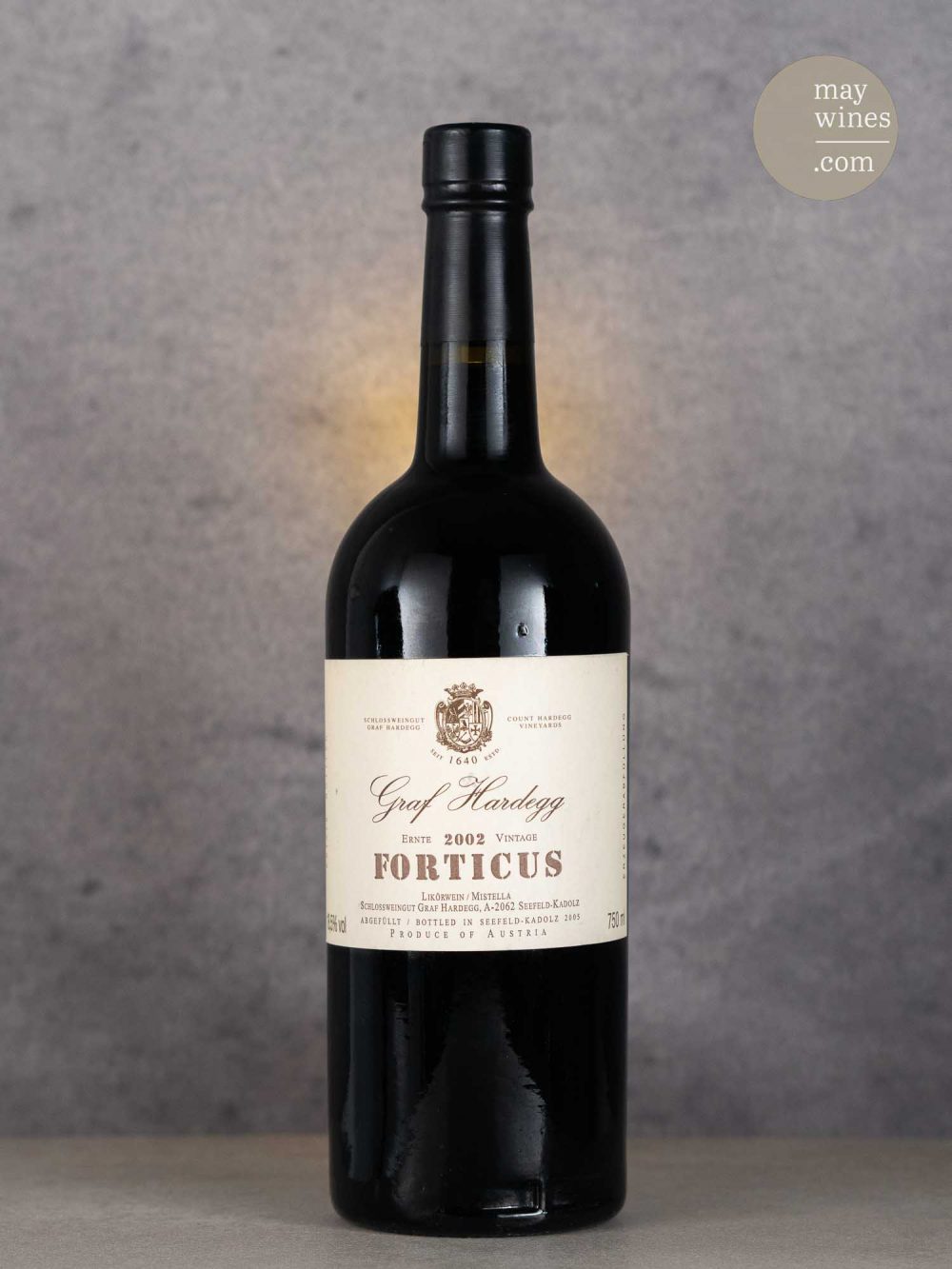 May Wines – Süßwein – 2002 Forticus - Schlossweingut Graf Hardegg