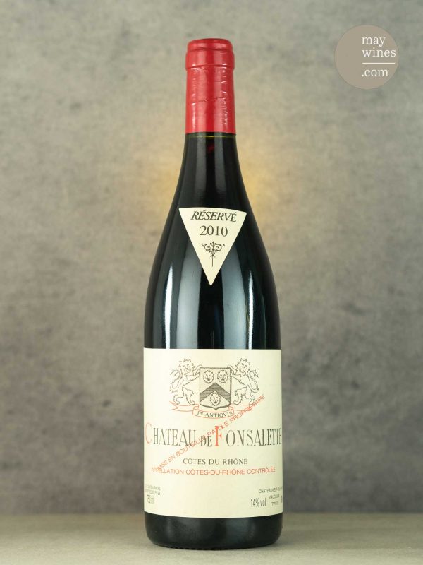 May Wines – Rotwein – 2010 Côtes du Rhône rouge - Château de Fonsalette