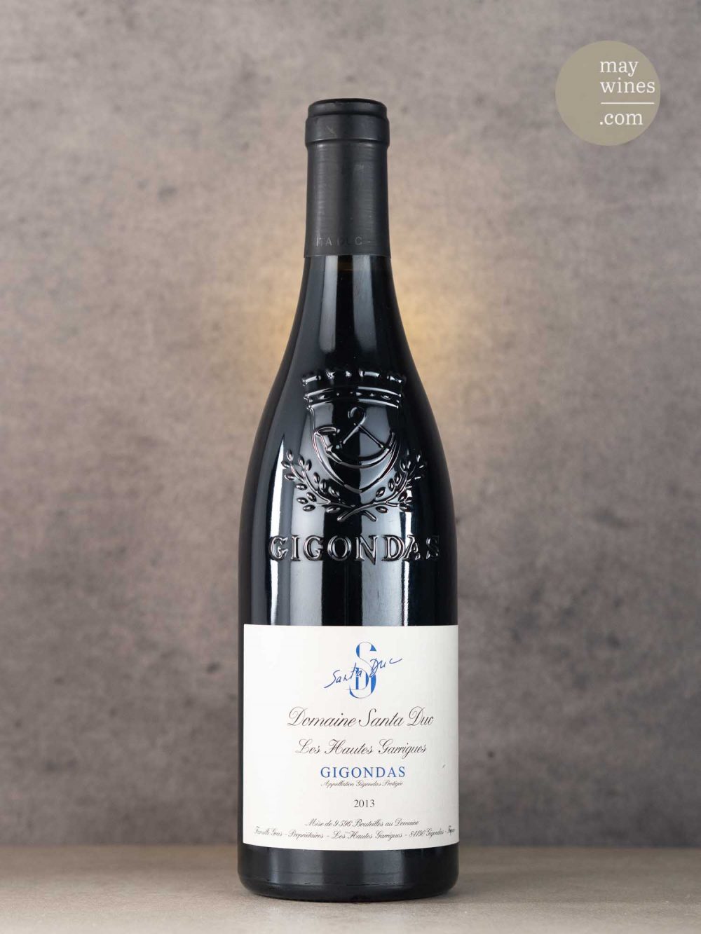 May Wines – Rotwein – 2013 Les Hautes Garrigues - Domaine Santa Duc