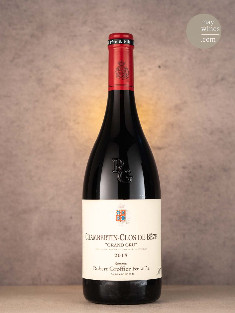 May Wines – Rotwein – 2018 Chambertin Clos de Bèze Grand Cru - Domaine Robert Groffier Père & Fils