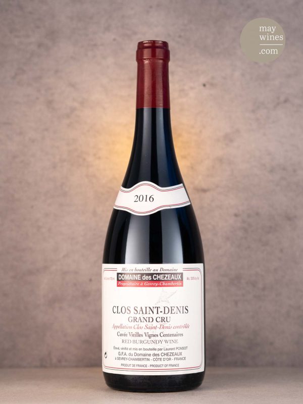 May Wines – Rotwein – 2016 Clos Saint Denis Très V. V. Grand Cru - Domaine des Chezeaux (Ponsot)