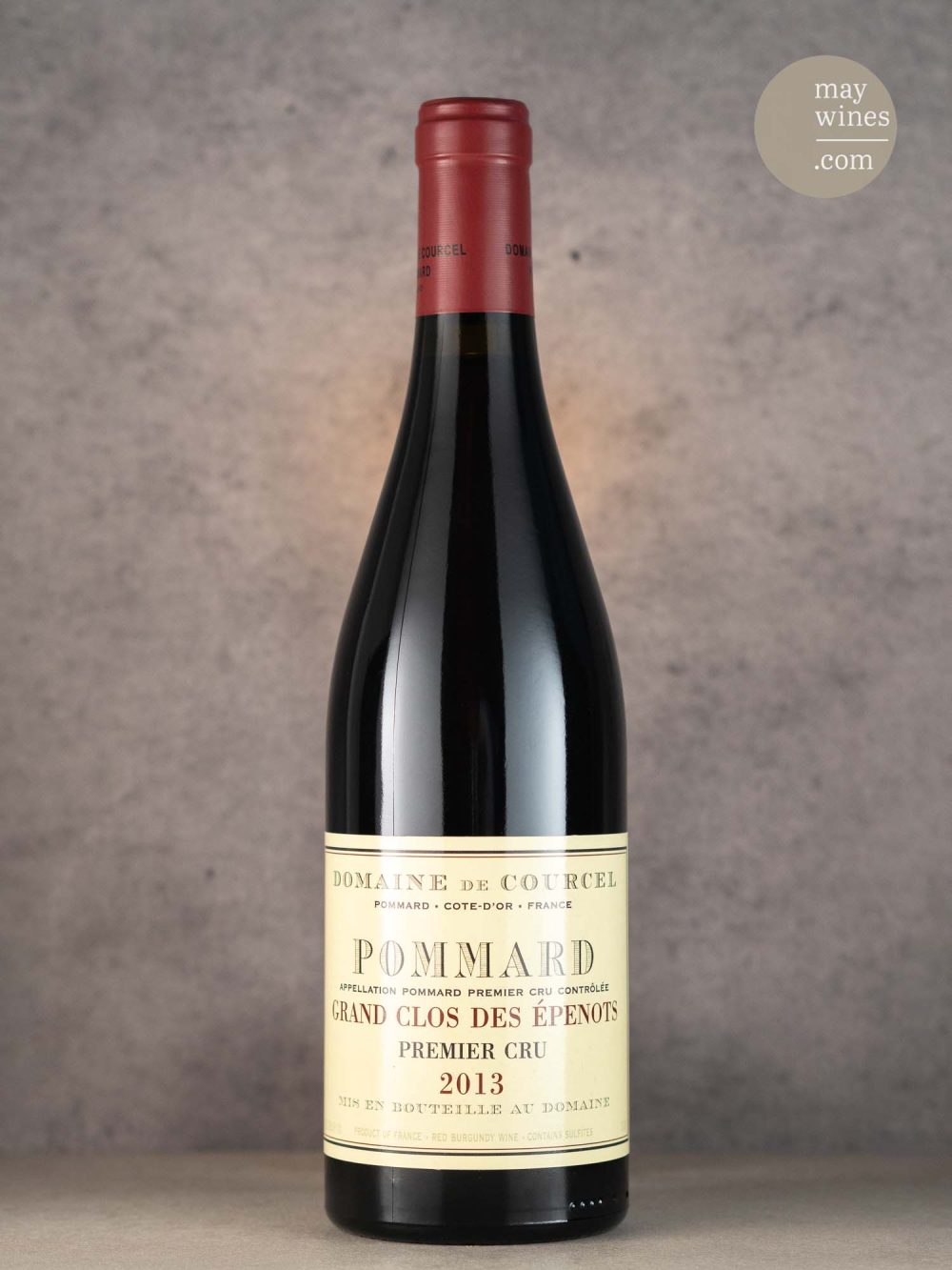 May Wines – Rotwein – 2013 Grand Clos des Èpenots Premier Cru - Domaine de Courcel