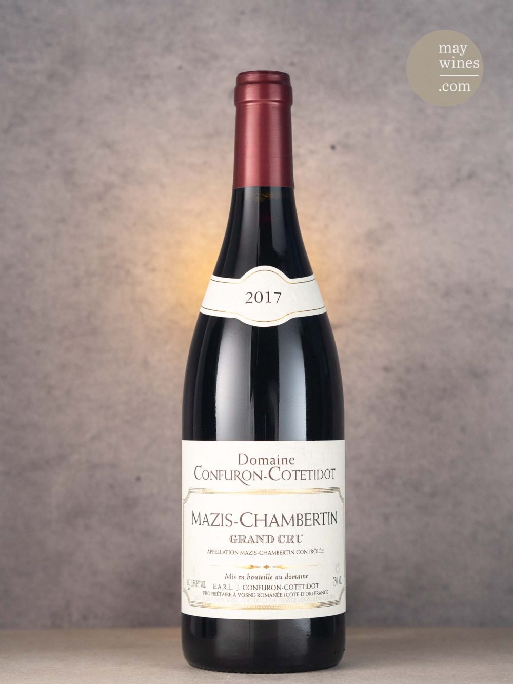 May Wines – Rotwein – 2017 Mazis-Chambertin Grand Cru - Domaine Confuron-Cotetidot