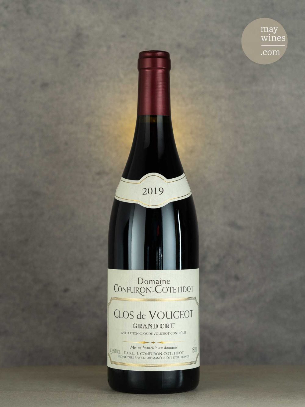 May Wines – Rotwein – 2019 Clos de Vougeot Grand Cru - Domaine Confuron-Cotetidot