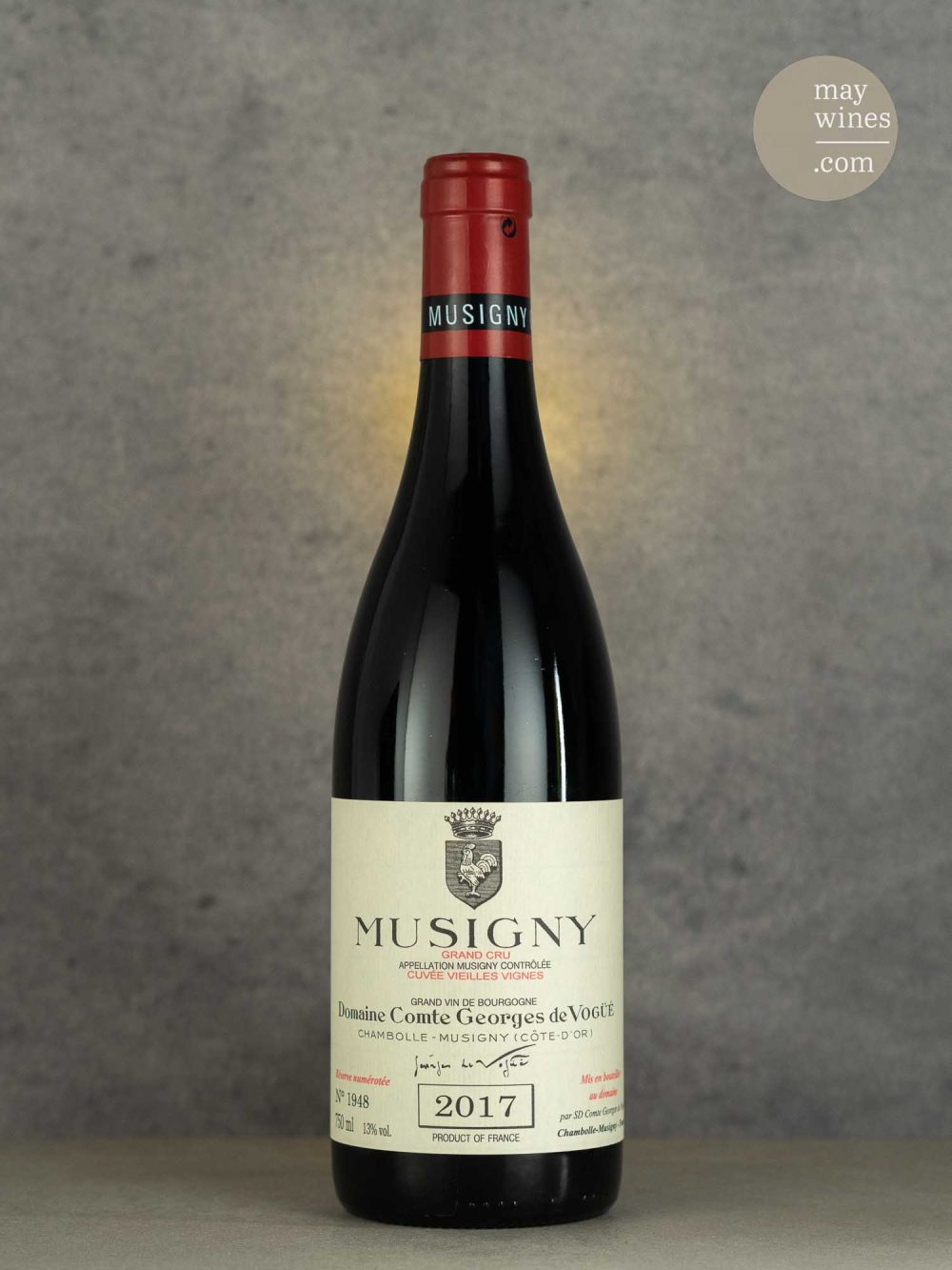 May Wines – Rotwein – 2017 Musigny V. V. Grand Cru - Domaine Comte Georges de Vogüé