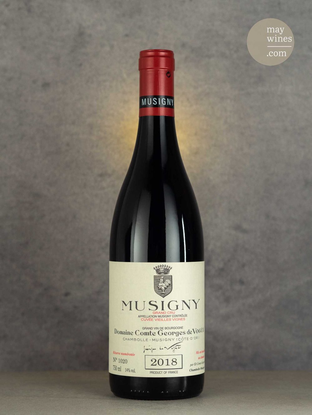 May Wines – Rotwein – 2018 Musigny V. V. Grand Cru - Domaine Comte Georges de Vogüé