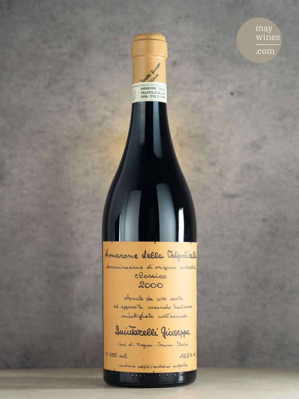 May Wines – Rotwein – 2000 Amarone della Valpolicella Classico - Giuseppe Quintarelli