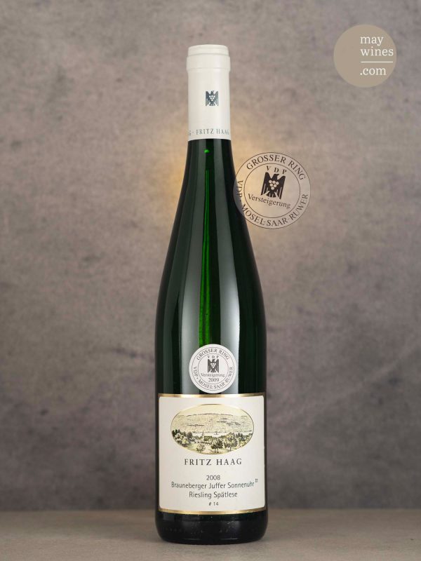 May Wines – Süßwein – 2008 Brauneberger Juffer Sonnenuhr Riesling Spätlese Nr. 14 - Fritz Haag