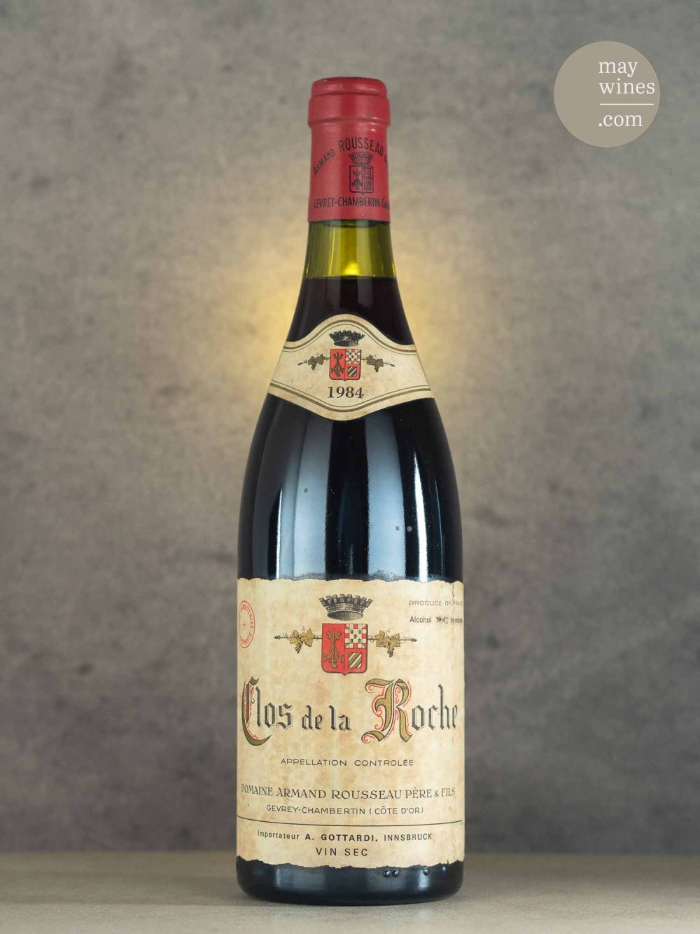 May Wines – Rotwein – 1984 Clos de la Roche Grand Cru - Domaine Armand Rousseau