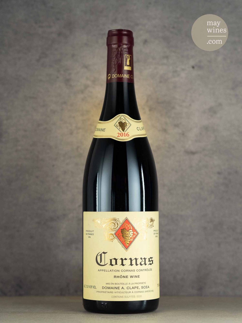 May Wines – Rotwein – 2016 Cornas - Domaine Clape