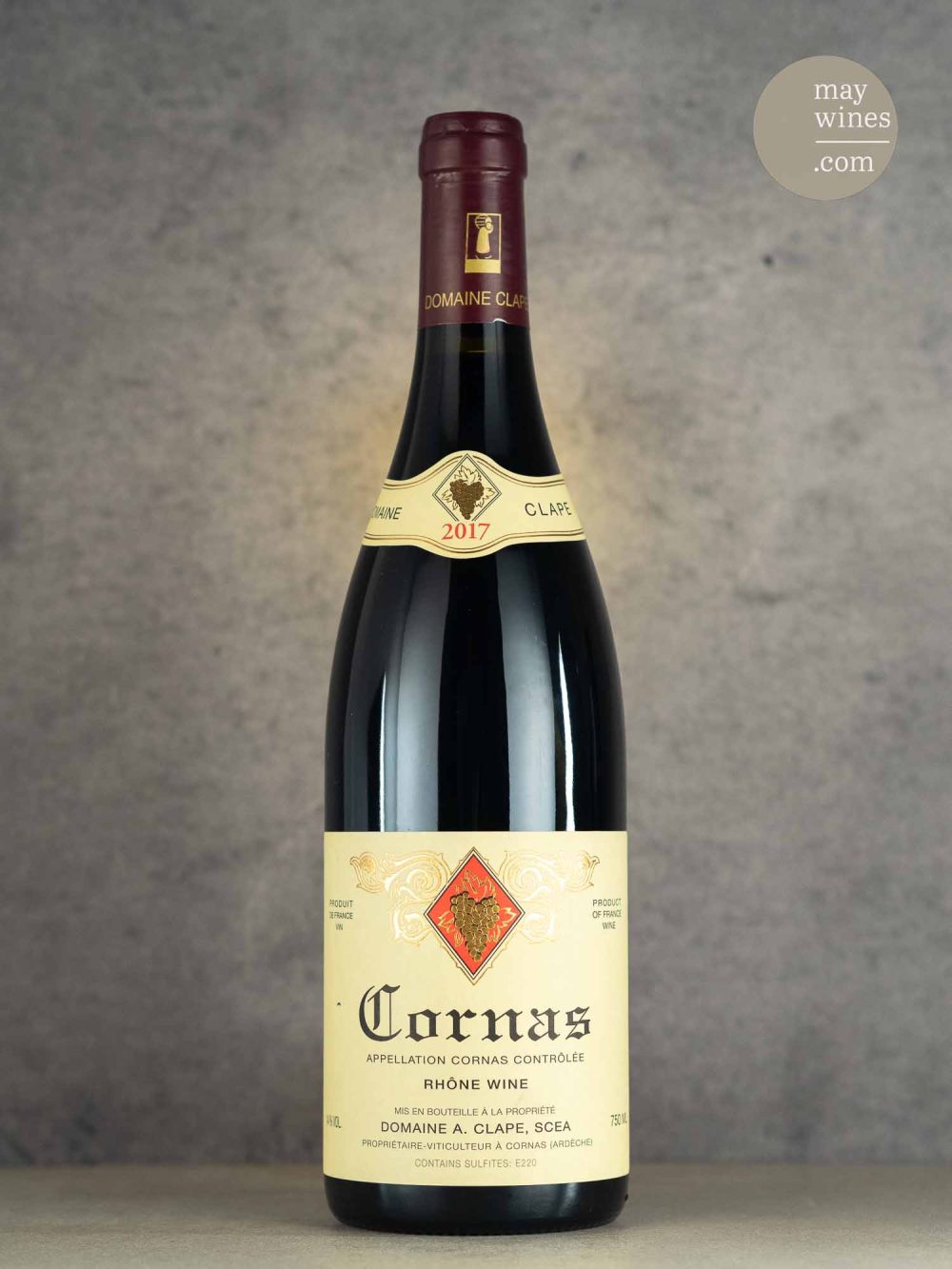 May Wines – Rotwein – 2017 Cornas - Domaine Clape