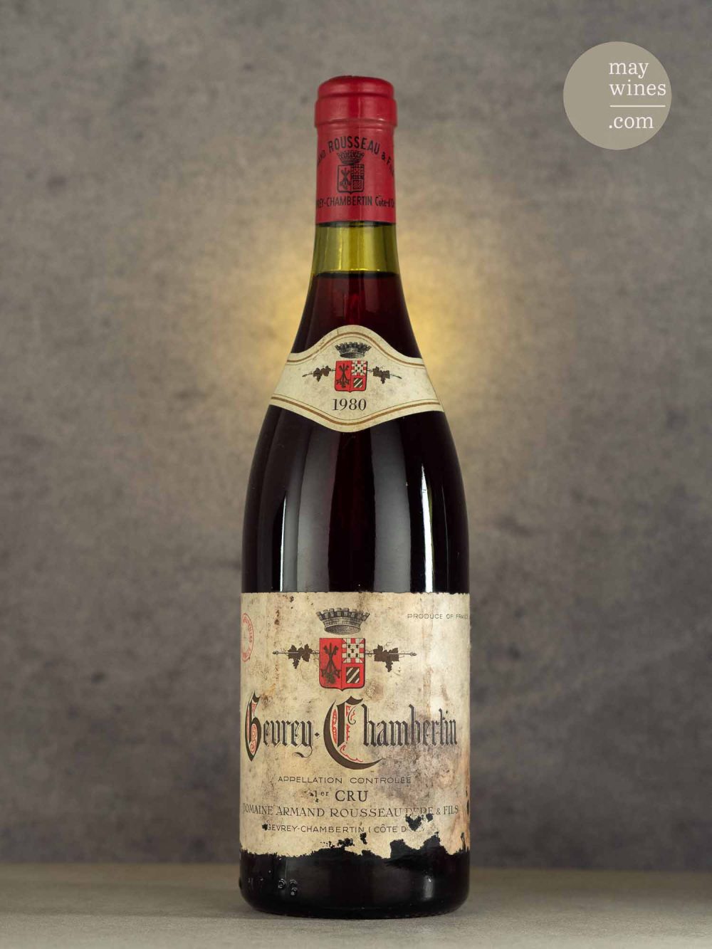 May Wines – Rotwein – 1980 Gevrey-Chambertin Premier Cru - Domaine Armand Rousseau