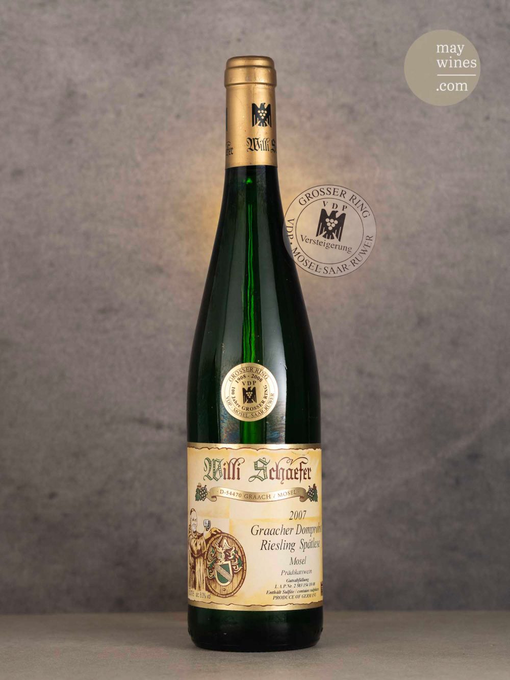 May Wines – Süßwein – 2007 Graacher Domprobst Spätlese Nr. 18 - Willi Schaefer