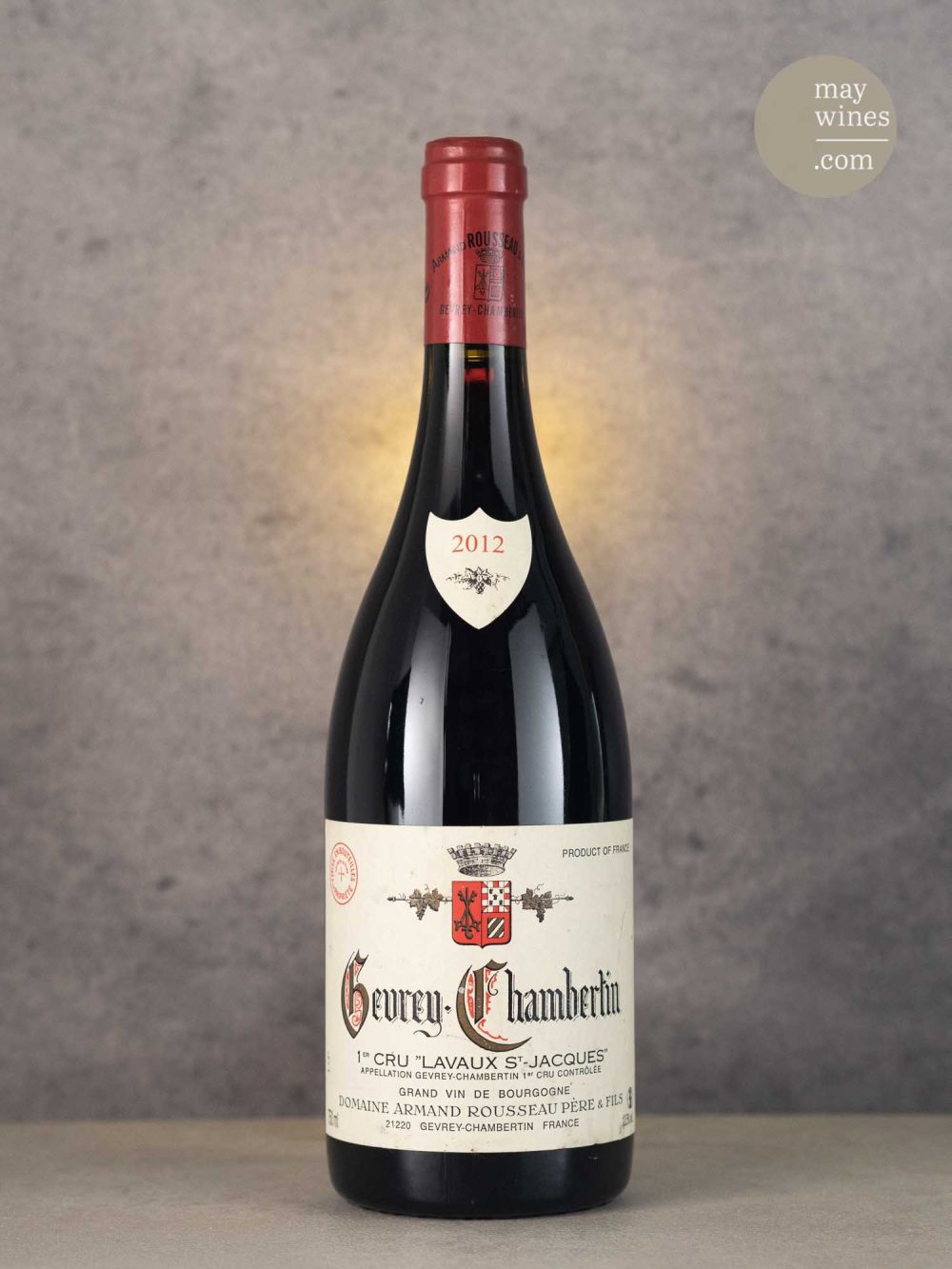 May Wines – Rotwein – 2012 Gevrey-Chambertin Lavaux St-Jacques Premier Cru - Domaine Armand Rousseau