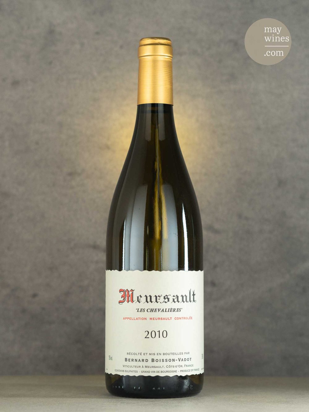May Wines – Weißwein – 2010 Meursault Les Chevalières AC - Domaine Boisson-Vadot