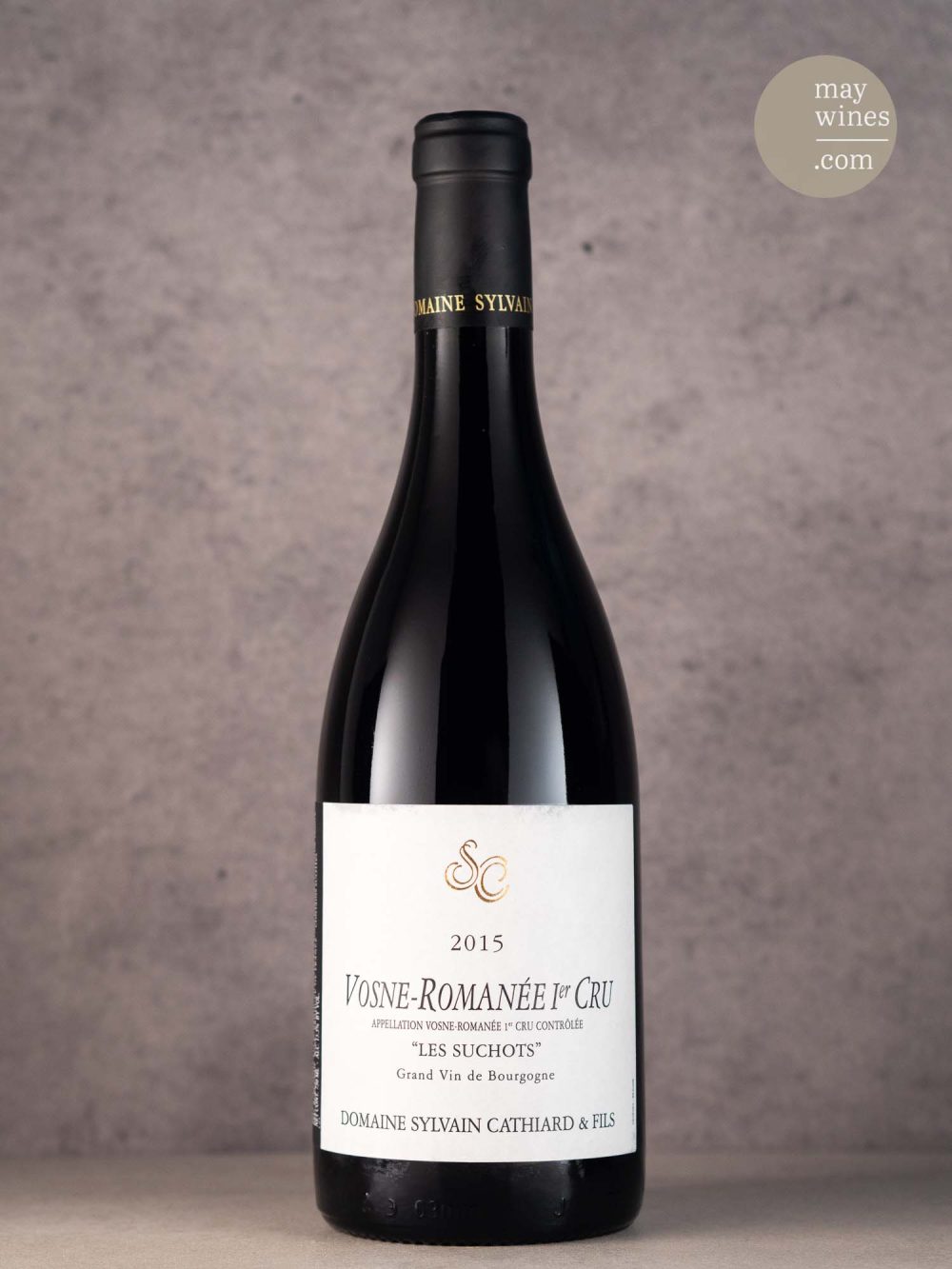 May Wines – Rotwein – 2015 Les Suchots Premier Cru - Domaine Sylvain Cathiard et Fils