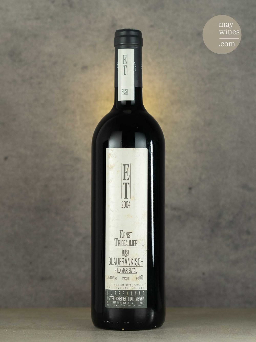 May Wines – Rotwein – 2004 Mariental - Weingut Ernst Triebaumer