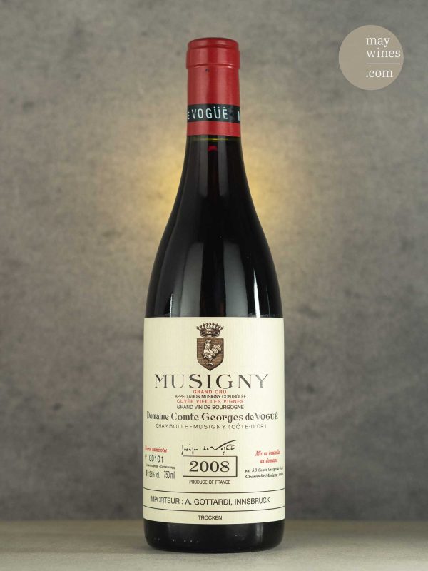 May Wines – Rotwein – 2008 Musigny V. V. Grand Cru - Domaine Comte Georges de Vogüé