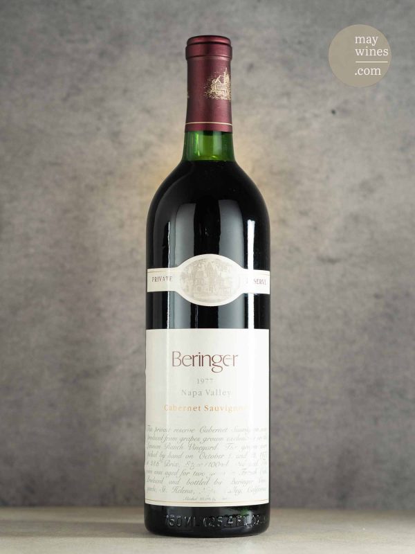 May Wines – Rotwein – 1977 Private Reserve Cabernet Sauvignon - Beringer