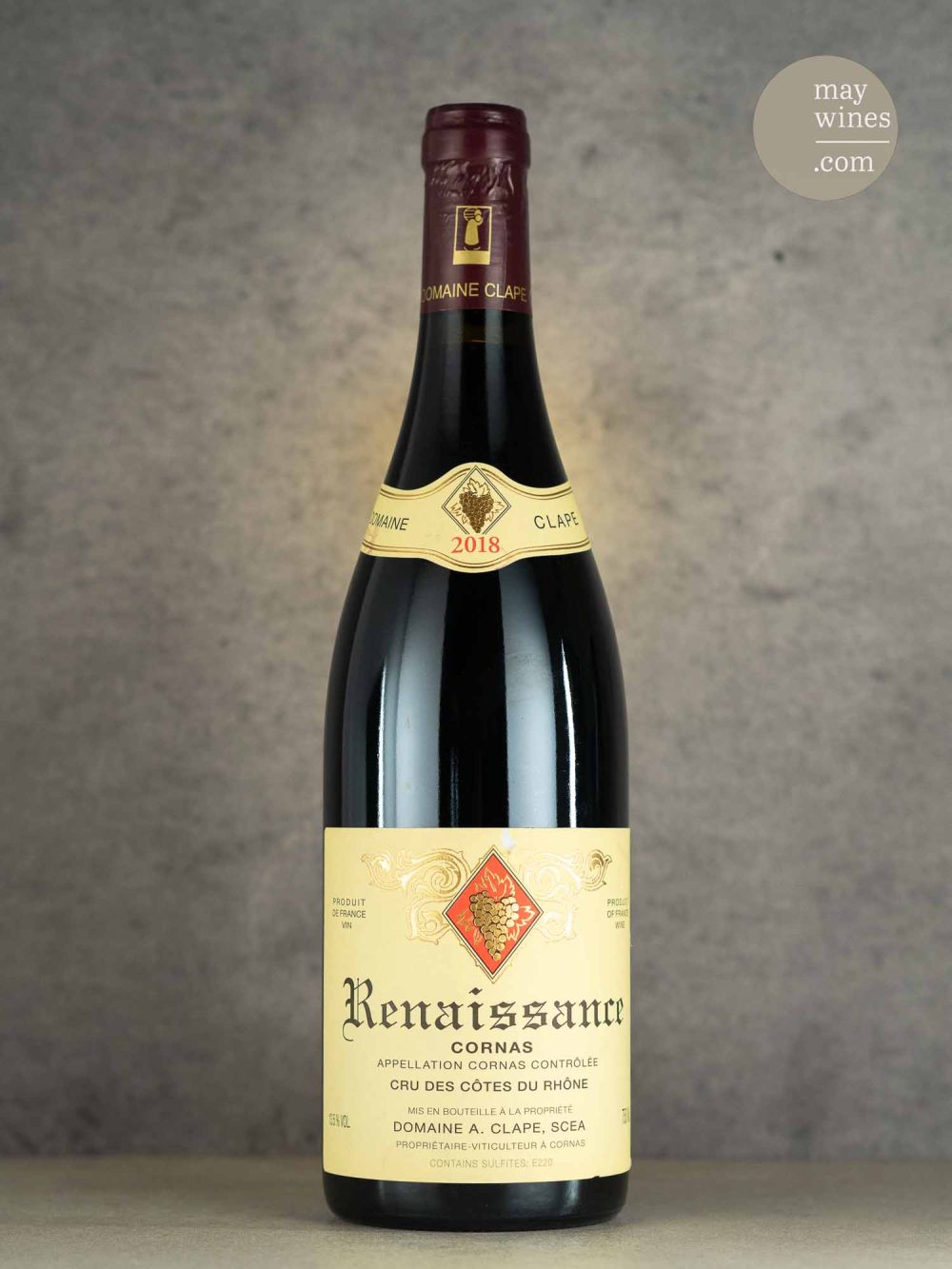 May Wines – Rotwein – 2018 Renaissance - Domaine Clape