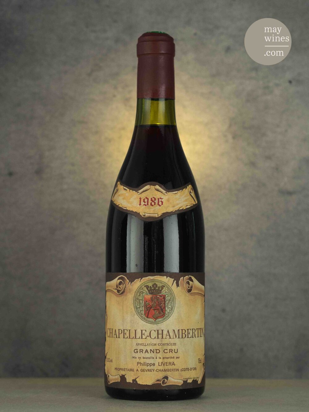 May Wines – Rotwein – 1986 Chapelle-Chambertin Grand Cru - Philippe Livera