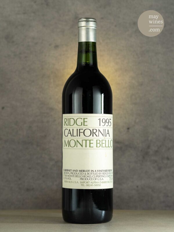May Wines – Rotwein – 1995 Monte Bello - Ridge Vineyards