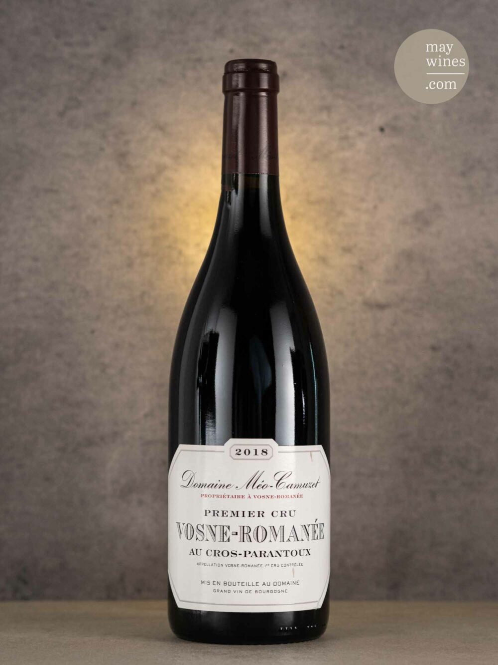 May Wines – Rotwein – 2018 Vosne-Romanée Au Cros Parantoux Premier Cru - Domaine Méo-Camuzet