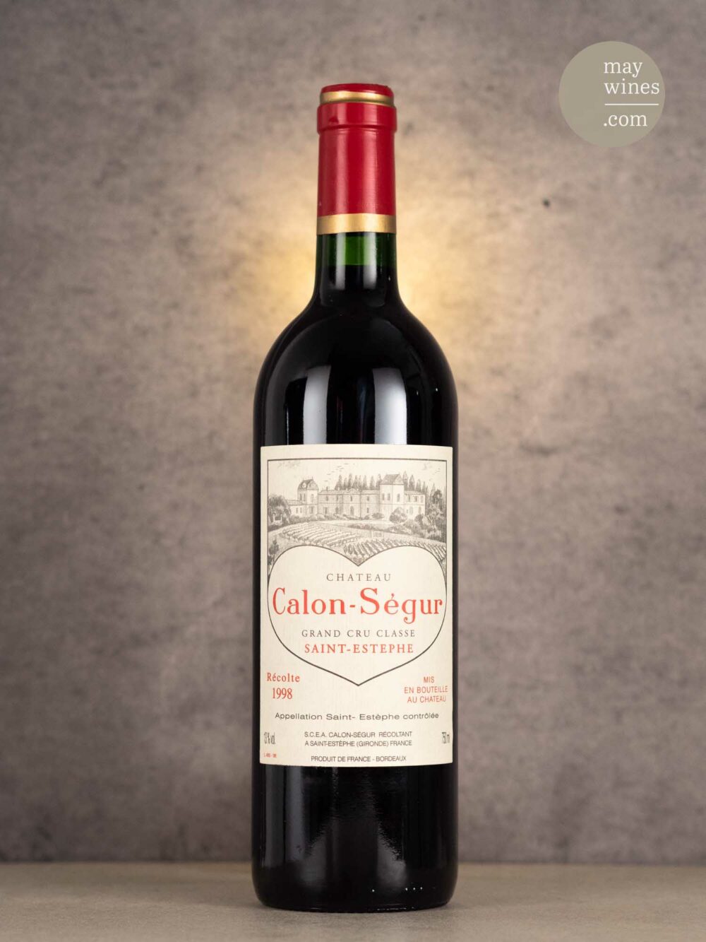 May Wines – Rotwein – 1998 Château Calon Ségur