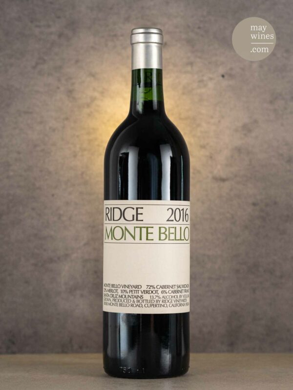 May Wines – Rotwein – 2016 Monte Bello - Ridge Vineyards