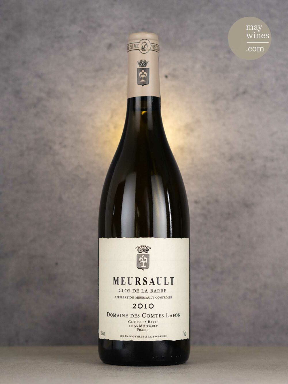 May Wines – Weißwein – 2010 Meursault Clos de la Barre AC - Domaine des Comtes Lafon
