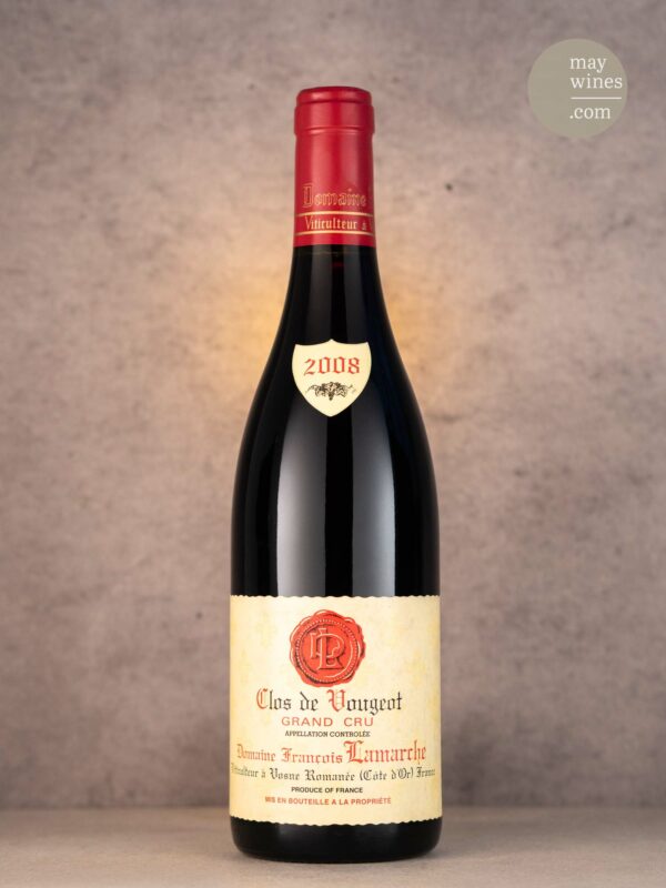 May Wines – Rotwein – 2008 Clos de Vougeot Grand Cru - Domaine Lamarche