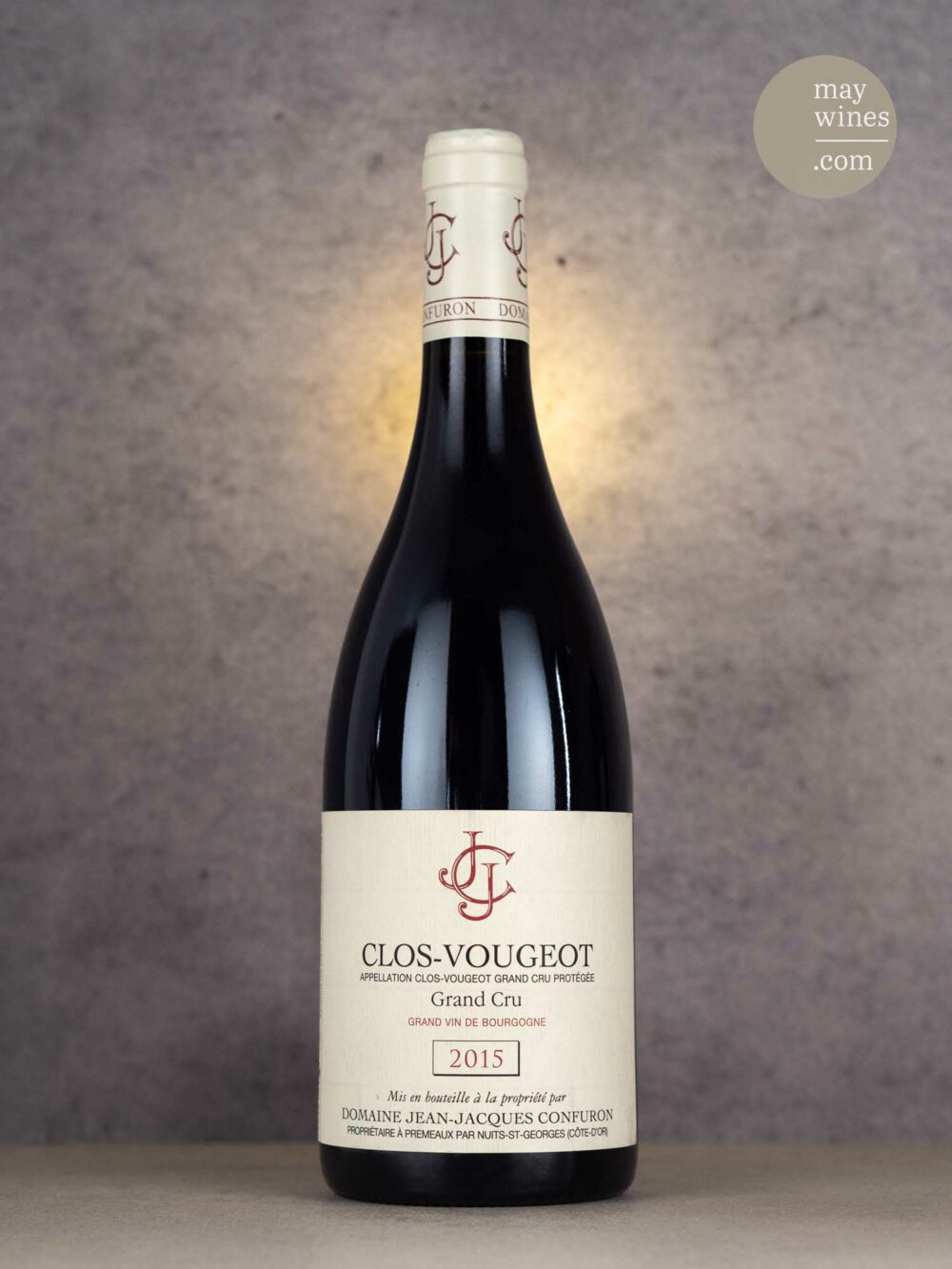 May Wines – Rotwein – 2015 Clos-Vougeot Grand Cru - Domaine Jean Jacques Confuron