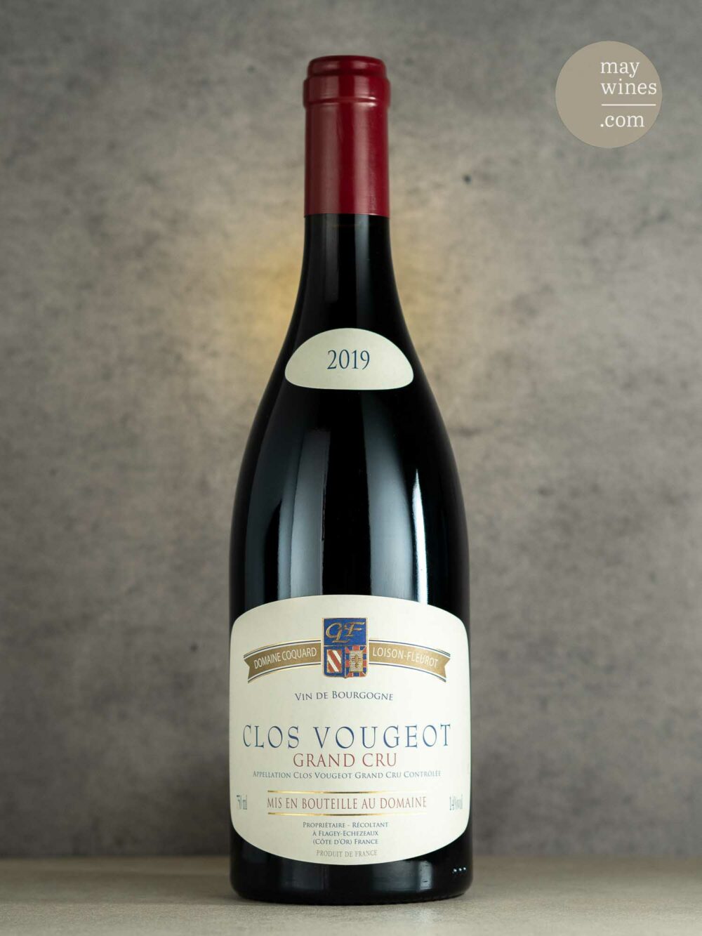 May Wines – Rotwein – 2019 Clos Vougeot Grand Cru - Domaine Coquard Loison Fleurot