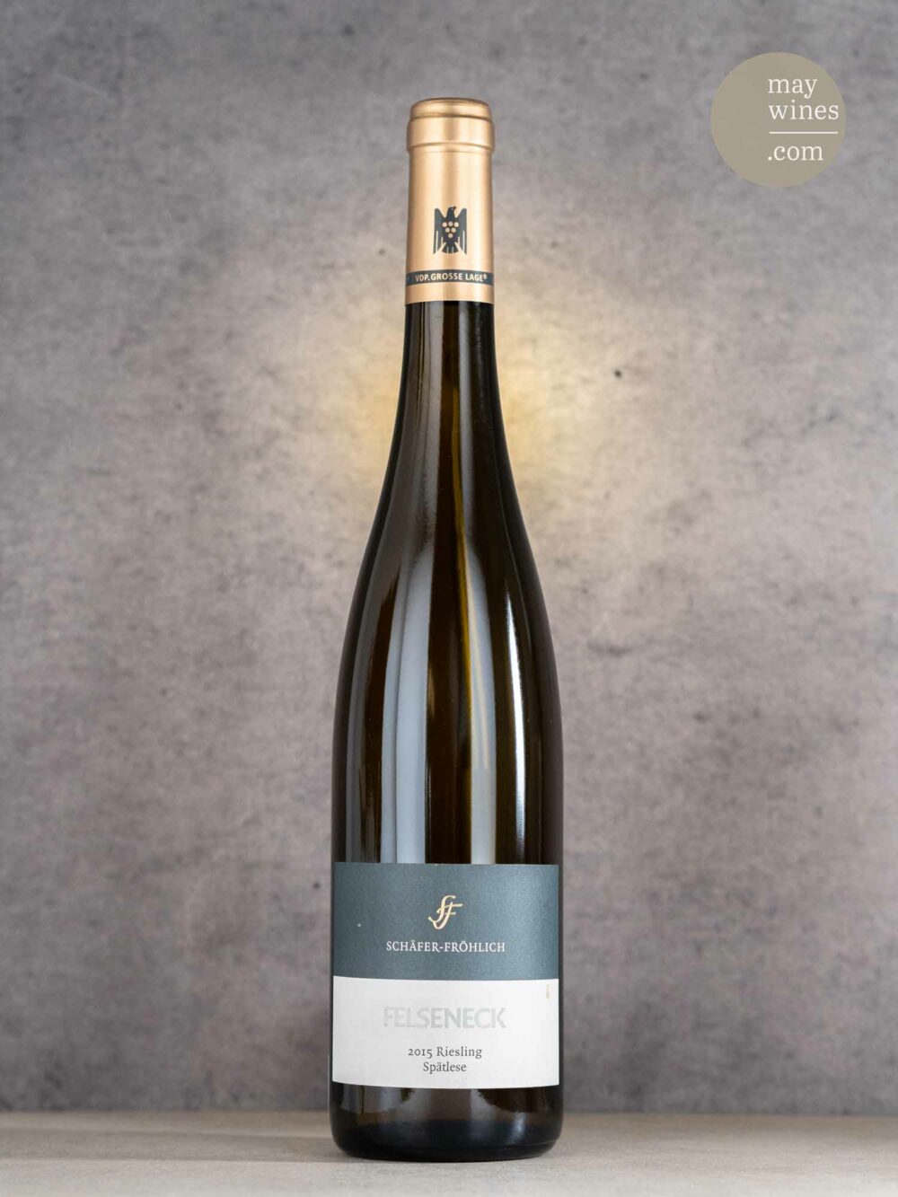 May Wines – Süßwein – 2015 Felseneck Riesling Spätlese Goldkapsel - Schäfer-Fröhlich