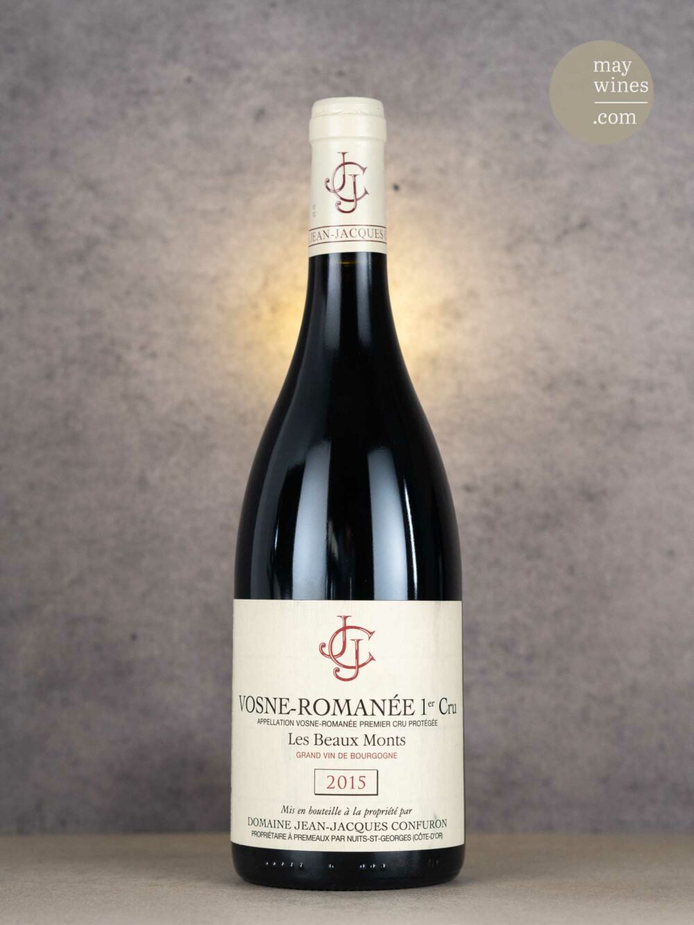 May Wines – Rotwein – 2015 Vosne-Romanée Les Beaux Monts Premier Cru - Domaine Jean Jacques Confuron