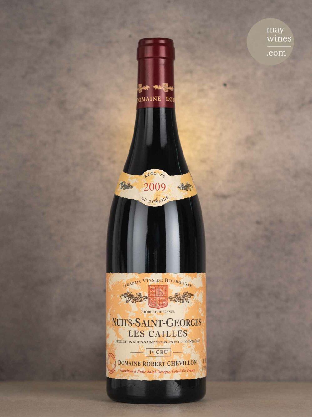 May Wines – Rotwein – 2009 Les Cailles Premier Cru - Domaine Robert Chevillon
