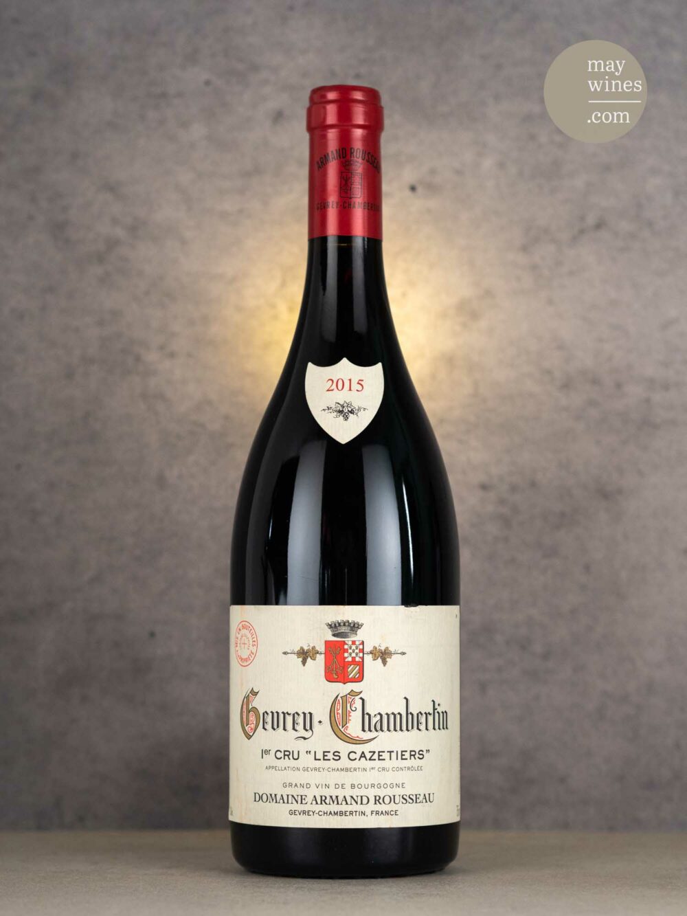 May Wines – Rotwein – 2015 Gevrey-Chambertin Les Cazetiers Premier Cru - Domaine Armand Rousseau