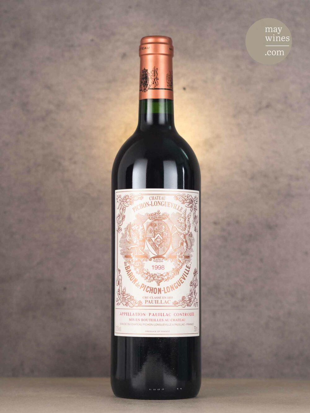 May Wines – Rotwein – 1998 Château Pichon Baron