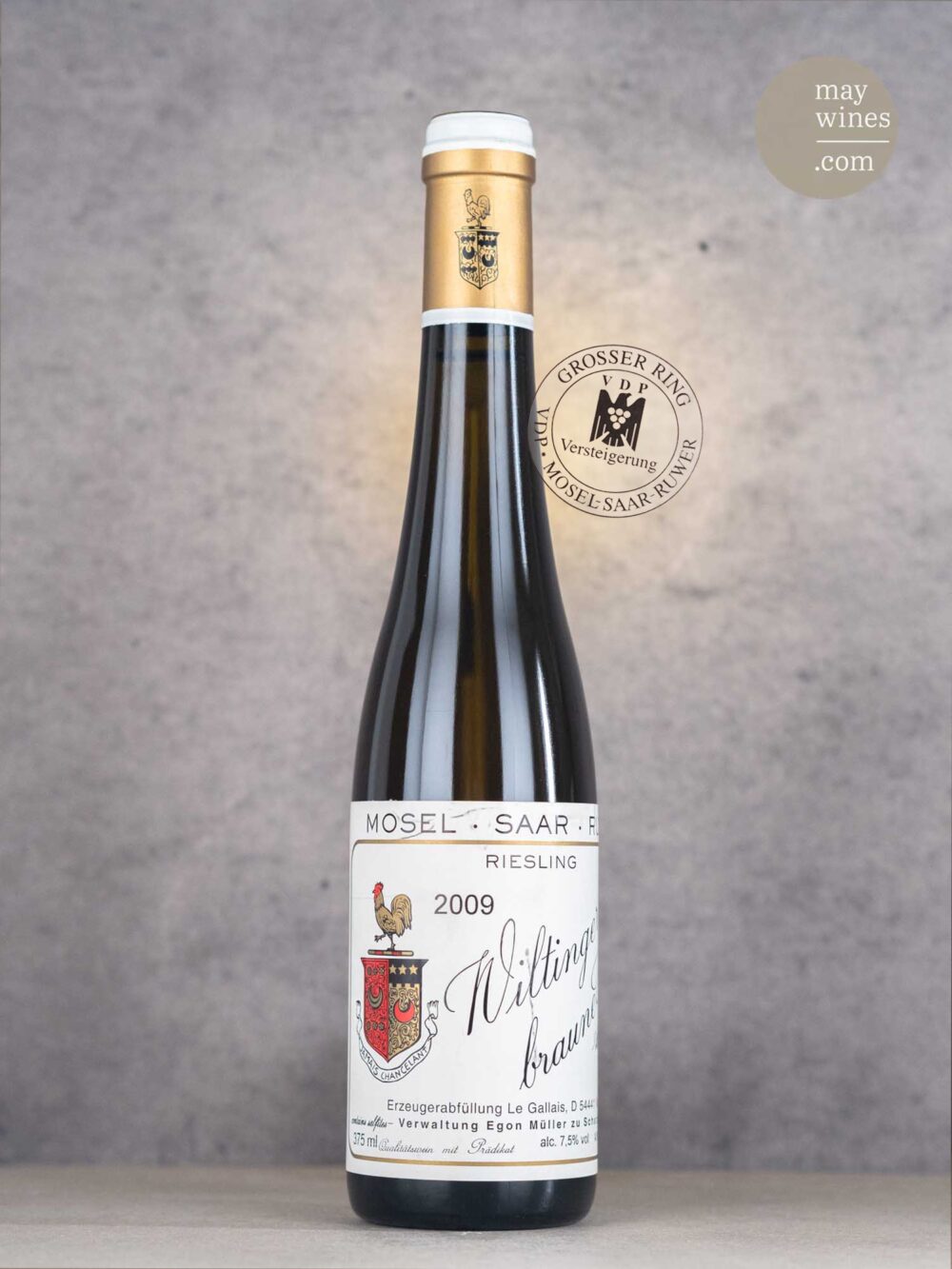 May Wines – Süßwein – 2009 Wiltinger Braune Kupp Riesling Auslese Goldkapsel - Egon Müller