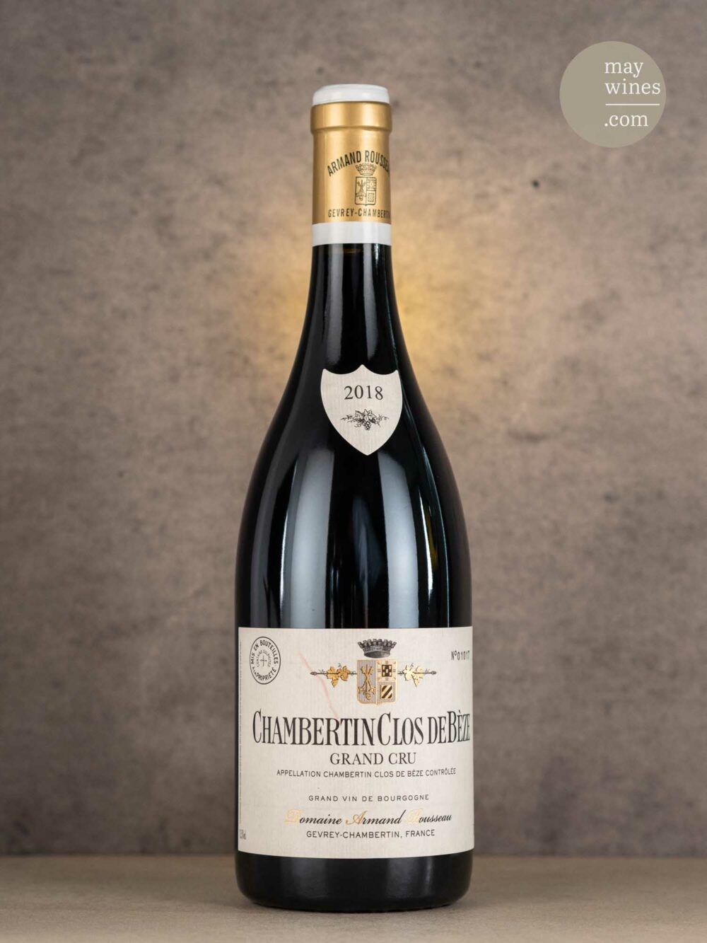 May Wines – Rotwein – 2018 Chambertin Clos de Bèze Grand Cru - Domaine Armand Rousseau