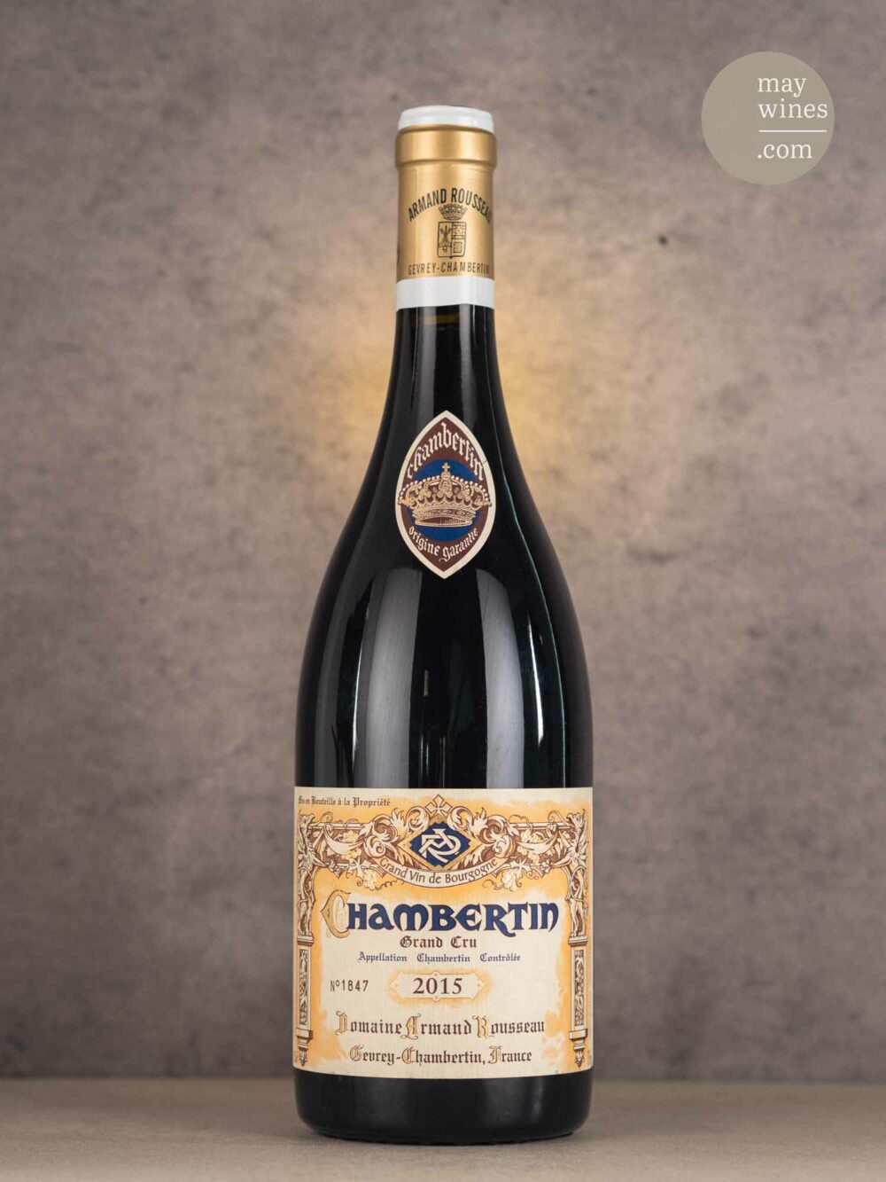 May Wines – Rotwein – 2015 Chambertin Grand Cru - Domaine Armand Rousseau