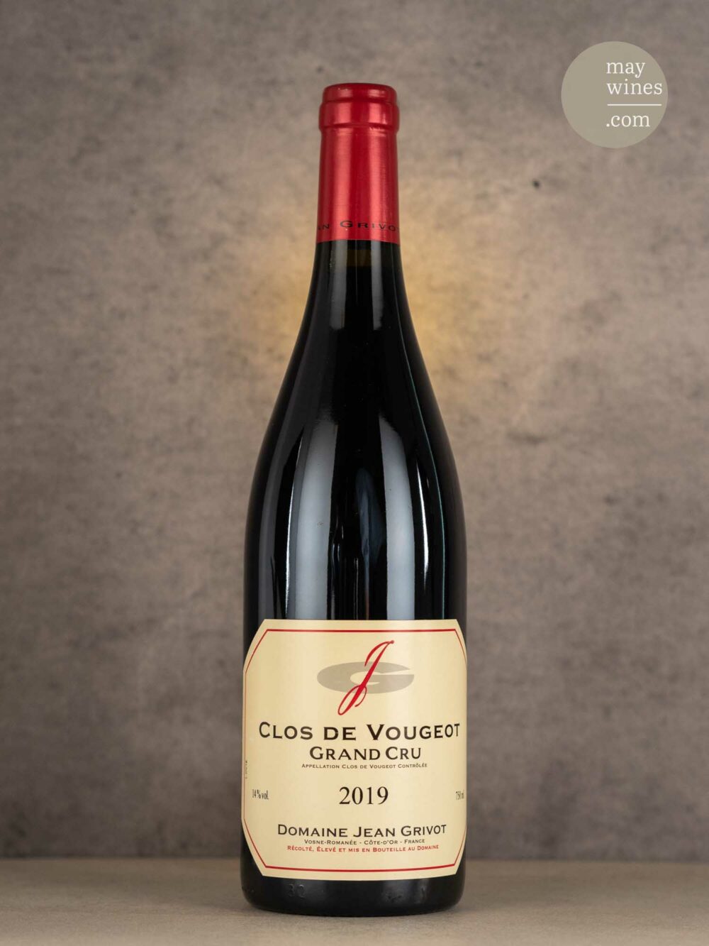 May Wines – Rotwein – 2019 Clos de Vougeot Grand Cru - Domaine Jean Grivot