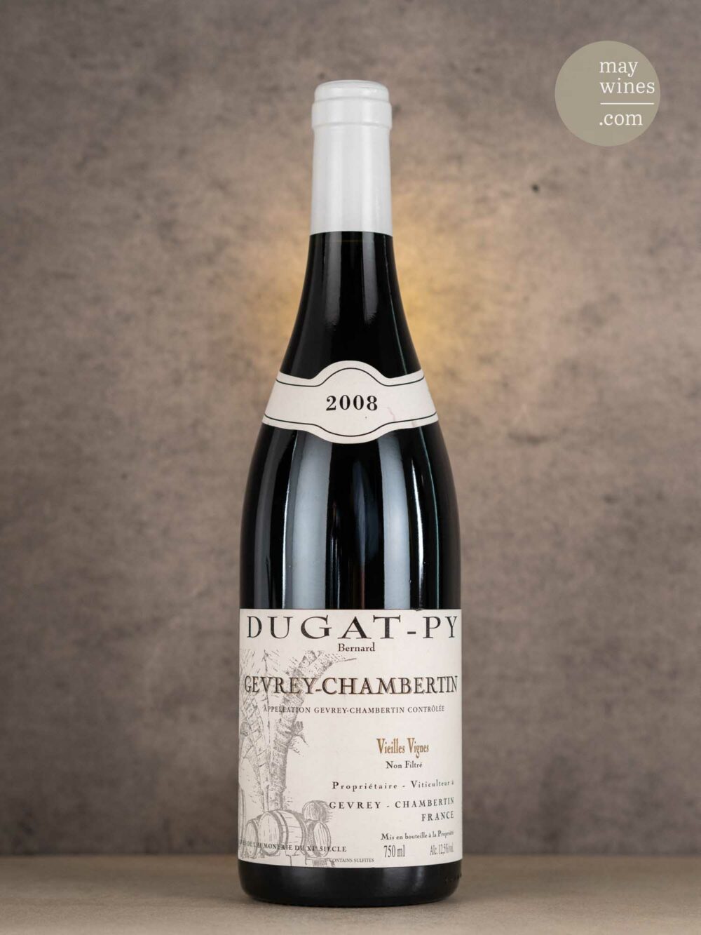 May Wines – Rotwein – 2008 Gevrey-Chambertin V. V. AC - Domaine Dugat-Py