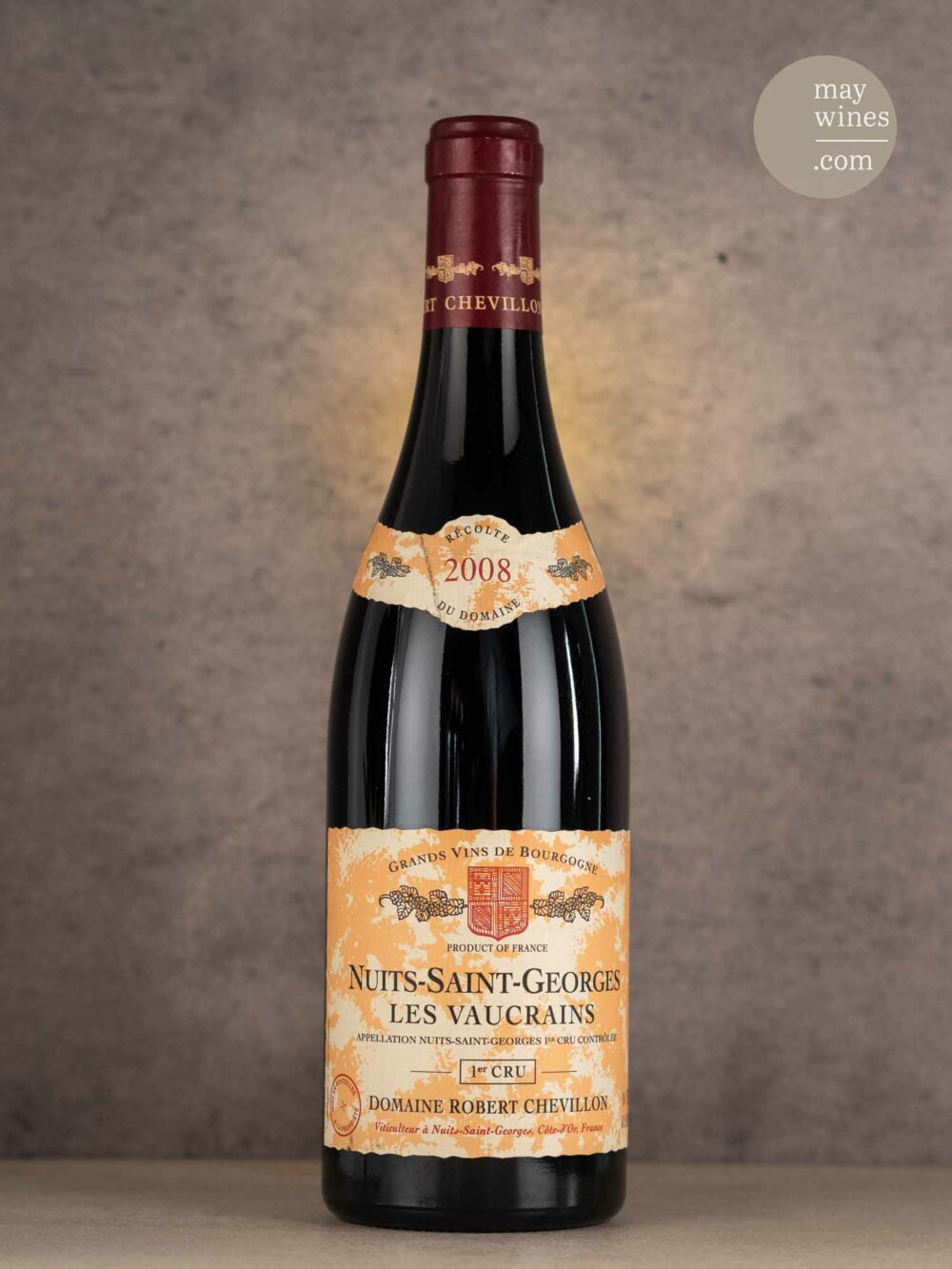 May Wines – Rotwein – 2008 Les Vaucrains Premier Cru - Domaine Robert Chevillon