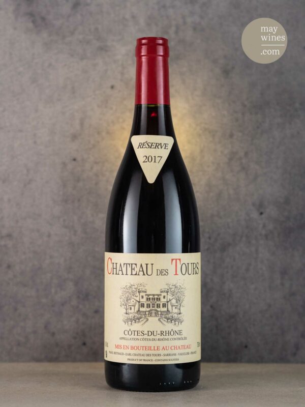 May Wines – Rotwein – 2017 Côtes du Rhône rouge - Château des Tours